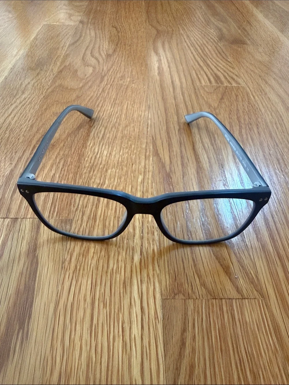 MVMT Black and Gray Rectangle Eyeglasses